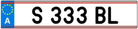 Trailer License Plate